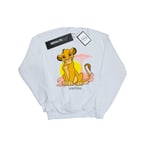 Disney Womens/Ladies The Lion King Simba Pastel Sweatshirt (White) - Size 2XL