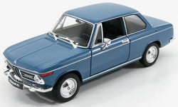 WELLY - Voiture berline BMW 2002 TI de 1966 de couleur bleue - 1/24 - WEL24053WC