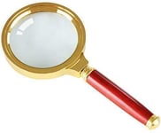 JJDSN Portable Metal Magnifier Child Elderly Reading Magnifier Spot Check Magnifier Handheld Portable Magnifier