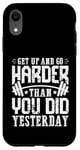 Coque pour iPhone XR Citation d'entraînement de motivation pour les amateurs de fitness