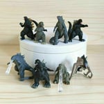 8PCS Godzilla VS King Kong MUTO Atomic 2'' PVC Figures Model Toys Cake Topper