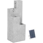 Hillvert - Fontaine de jardin solaire Fontaine solaire Jeu d'eau 4 colonnes led 300 l/h