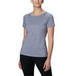 Columbia Peak To Point II T-shirt technique à manches courtes Femme New Moon Heather FR: L (Taille Fabricant: L)