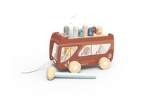 Speedy Monkey Banc de Bus SP1017-20,7 x 14 x 14,6 cm - Multicolore - Jouet en Bois pour Enfants - Détails soignés - Excellente idée Cadeau