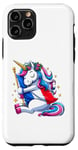 Coque pour iPhone 11 Pro Licorne câlinant drapeau de la France pour garçons, filles, femmes, enfants