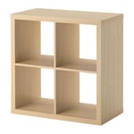 Kallax IKEA White Shelf - 77 x 77 cm Birch Effect