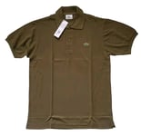 LACOSTE Polo Shirt Mens S Lacoste Size 3 Khaki - New With Tags