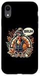 Coque pour iPhone XR Pinceau à dinde Funny Cool pour Thanksgiving, automne