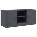 Meuble TV anthracite 99x39x44 cm acier - Prolenta Premium