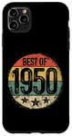 Coque pour iPhone 11 Pro Max Best Of 1950 Cadeau d'anniversaire 75e anniversaire pour homme femme 75 ans