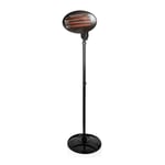 Warmlite WL42009 Quartz Portable Patio Heater  3 Heat Settings, 2000W, Black