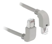 Delock Nettverkskabel RJ45 Cat.5e SF / UTP oppover / nedover vinklet 2 m