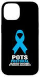 Coque pour iPhone 14 T-shirt bleu clair de sensibilisation - Support POTS Awareness