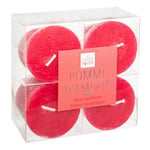 Comptoirdelabougie - Lot de 4 Bougies Votives Parfumées 'Elea' 48g Pomme d'Amour