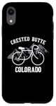 Coque pour iPhone XR Graphique Biking Colorado Crested Butte