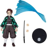 McFarlane Toys, Demon Slayer Tanjiro Figurine d'action de 17,8 cm, Netflix Demon Slayer Anime Series Figurine de Collection avec Base de Collection – À partir de 12 Ans