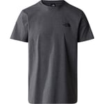 The North Face Mens S/S Simple Dome Tee (Grå (TNF MEDIUM GREY HEATHER) X-large)