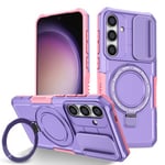 Samsung Galaxy S24      Magsafe Sliding Cover Case    Purple