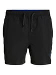 JACK & JONES Mens Fiji Solid Swim Shorts Black M