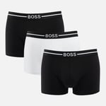 BOSS Bodywear Men's Organic Cotton 3-Pack Trunks - Black - XL