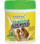 Espree Dog Ear Care Aloe Wipes - 60 st