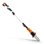 SuperHandy Pole Chain Saw Cordless 20cm with 20V Battery Pack, Extension Pole Chainsaw for Branch Cutting and Tree Trimming