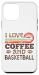 iPhone 12 mini I love Coffee and Basketball Cute Kawaii Case