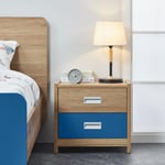 Broughton 2 Drawer Bedside Table Storage Unit