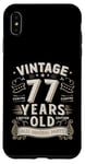 Coque pour iPhone XS Max Vintage Legend 77 Years Old Limited Edition Men Women Bday