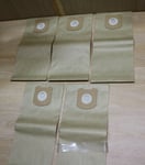 Pack of 5 vacuum hoover dust bags for Argos & Bush upright vacuums