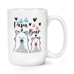 Papa Bear 15oz Large Mug Cup Dad Grandad Fathers Day World's Best Love Birthday