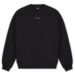 Johnny Urban Sweat Crew Neck Homme & Femme Noir - Carter - Oversize Sweatshirt en Coton - Heavy Basic Pullover - Unisexe Sweat sans Capuche - Classic avec Col Rond