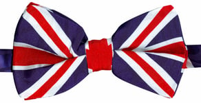 THE TIE STUDIO - Union Jack Large Design Men's Novelty Bow-tie