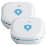 Sebson 2x Water Alarm Mini Gs153, 10 Year Long Term Battery, Water Leak Detector