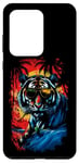 Coque pour Galaxy S20 Ultra Drôle De Tigre Art Amoureux Des Animaux Wild Animal Safari