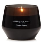 Yankee Candle Studio Scented Candle | Midsummer's Night Medium Candle | Long Burning Candles: 35-50 Hours | Stylish Glass Vessel Design with Black Wax | Perfect Gifts for Women, Gifts for Mum, & More