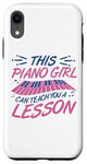 Coque pour iPhone XR Piano Girl Design de Piano pour Pianiste