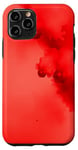 Coque pour iPhone 11 Pro Rouge Art Abstrait Minimal Esthétique