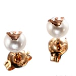 Emporio Armani Sentimental Rose Gold Tone Pearl Stud Earrings EG3491221