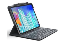 ZAGG Messenger Folio 2 - tangentbord och foliefodral (fodral) - portabel - QWERTY - Nordisk - träkol Inmatningsenhet