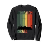 Jerusalem Israel Skyline Souvenirs Jewish Israeli Men Women Sweatshirt