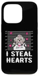 Coque pour iPhone 13 Pro Shih Tzu I Steal Hearts Valentine Dog Funny Valentines Day