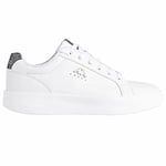 Kappa Femme Amelia Basket, Blanc Gris Foncé Gris Argenté, 41 EU