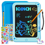 TEKFUN Tablette Dessin Enfant Jouets Enfant, 10 Pouces Ardoise Magique, 3 4 5 6 7 Ans Garçon Fille,Tablette d'écriture LCD, éducatifs Jouet Cadeaux d'anniversaire de Noël pour Enfants (Bleu)