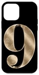 Coque pour iPhone 12 mini 9 (neuf) Numéro préféré d'anniversaire Motif fleur de lys