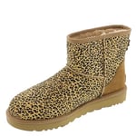 UGG W Classic Mini SPECKLES Boot, Chestnut, 8 UK Child