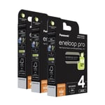 12X PILES Rechargeables Panasonic Eneloop PRO AAA 930mAh Ni-MH HR03 BK-4HCDE