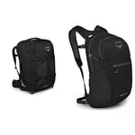 Osprey Farpoint Wheels 36 Unisex Travel Case Black O/S & Unisex Daylite Plus Black O/S