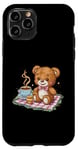 iPhone 11 Pro Cartoon teddy bear with honey and tea Case