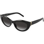 Lunettes de soleil Saint Laurent  SL M115 Lunettes de soleil, Noir/Gris, 54 mm